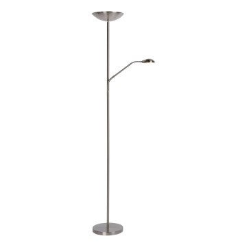 Lucide 19791/24/12 - LED Prigušiva podna lampa ZENITH LED/20W + LED/4W/230V krom