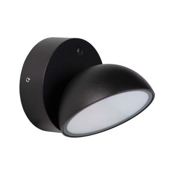 Lucide 22865/12/30 - LED Vanjska zidna svjetiljka sa senzorom FINN LED/12W/230V IP54 crna