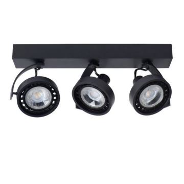 Lucide 22968/36/30 -LED Prigušiva reflektorska svjetiljka DORIAN 3xGU10/12W/230V crna