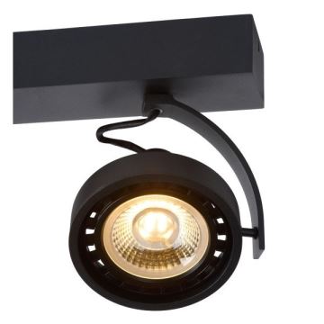 Lucide 22968/36/30 -LED Prigušiva reflektorska svjetiljka DORIAN 3xGU10/12W/230V crna