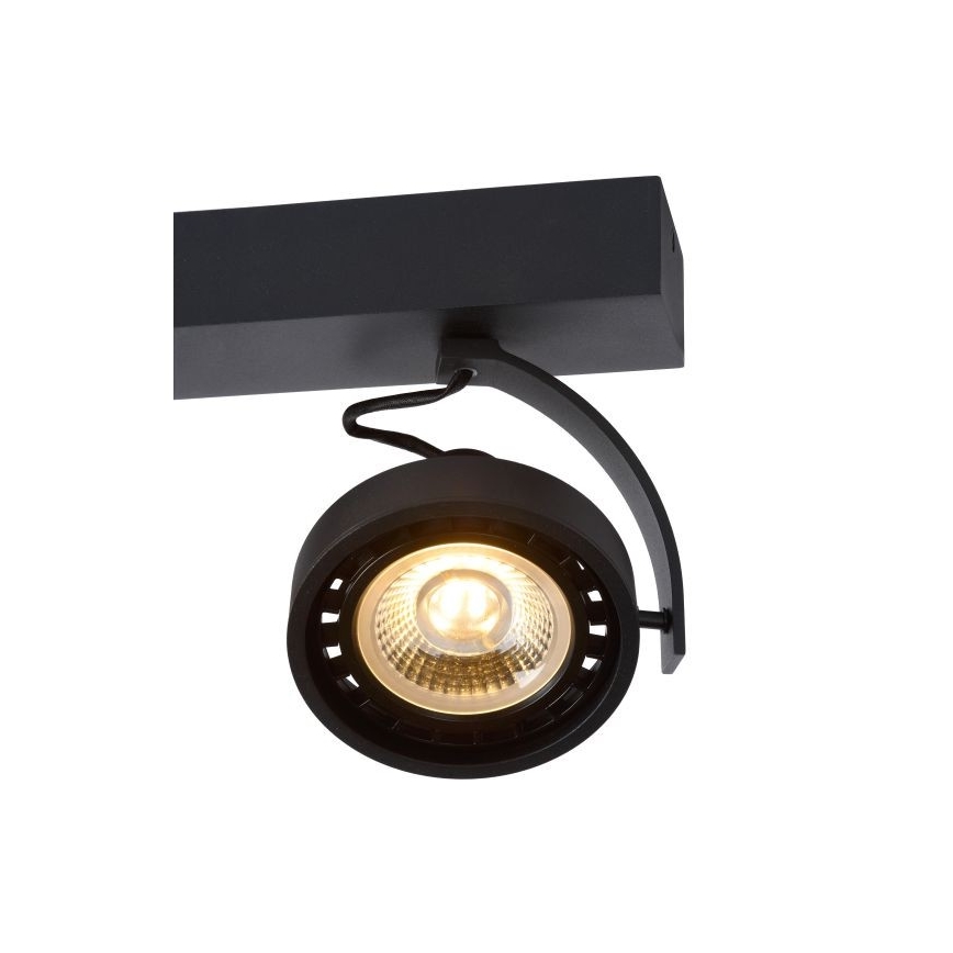 Lucide 22968/36/30 -LED Prigušiva reflektorska svjetiljka DORIAN 3xGU10/12W/230V crna