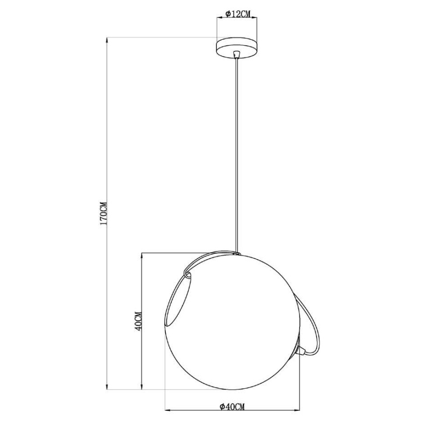 Lucide 25405/40/60 - Luster na sajli JAZZLYNN 1xE27/60W/230V