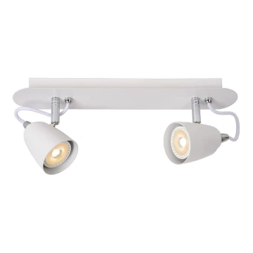 Lucide 26956/10/31 - LED Prigušiva reflektorska svjetiljka RIDE 2xGU10/5W/230V bijela