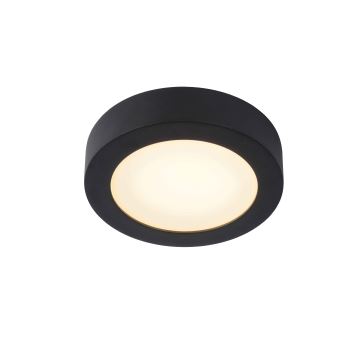 Lucide 28116/18/30 - LED Prigušiva stropna svjetiljka za kupaonicu BRICE LED/12W/230V pr. 18 cm IP44 crna