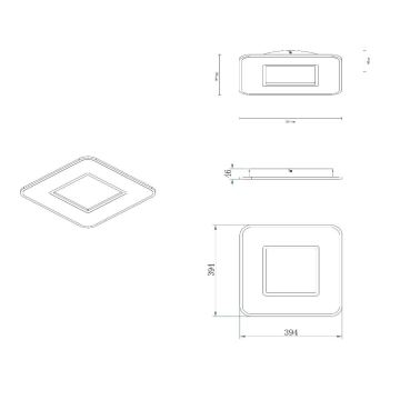 Lucide 44111/24/31 - LED Prigušiva stropna svjetiljka AXELLE LED/24W/230V bijela