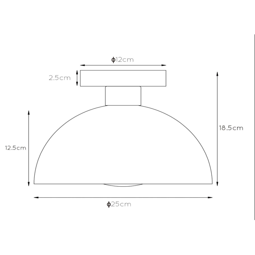 Lucide 45196/01/33 - Stropna svjetiljka SIEMON 1xE27/40W/230V zelena