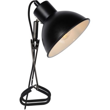 Lucide 45987/01/30 - Lampa s kvačicom MOYS 1xE27/40W/230V crna