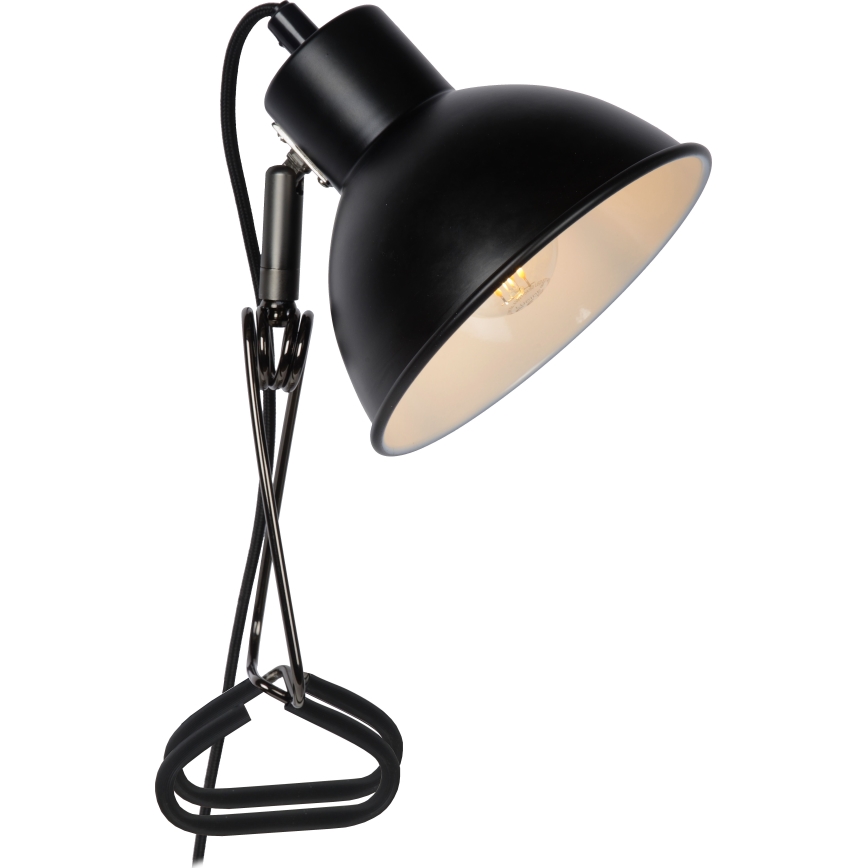 Lucide 45987/01/30 - Lampa s kvačicom MOYS 1xE27/40W/230V crna