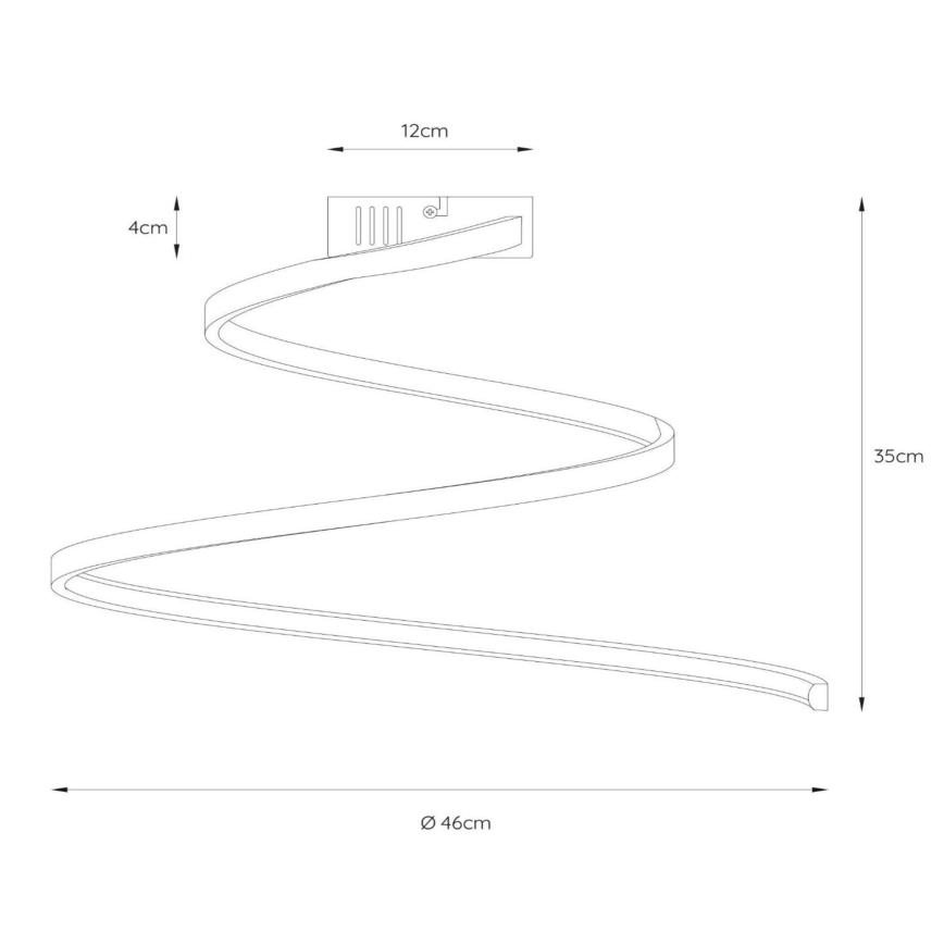 Lucide 46199/25/31 - LED Prigušivi nadgradni luster MAXENCE LED/24W/230V bijela