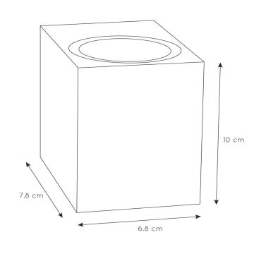 Lucide 69800/01/30 - Vanjska zidna svjetiljka ZARO 1xGU10/35W/230V IP44 crna