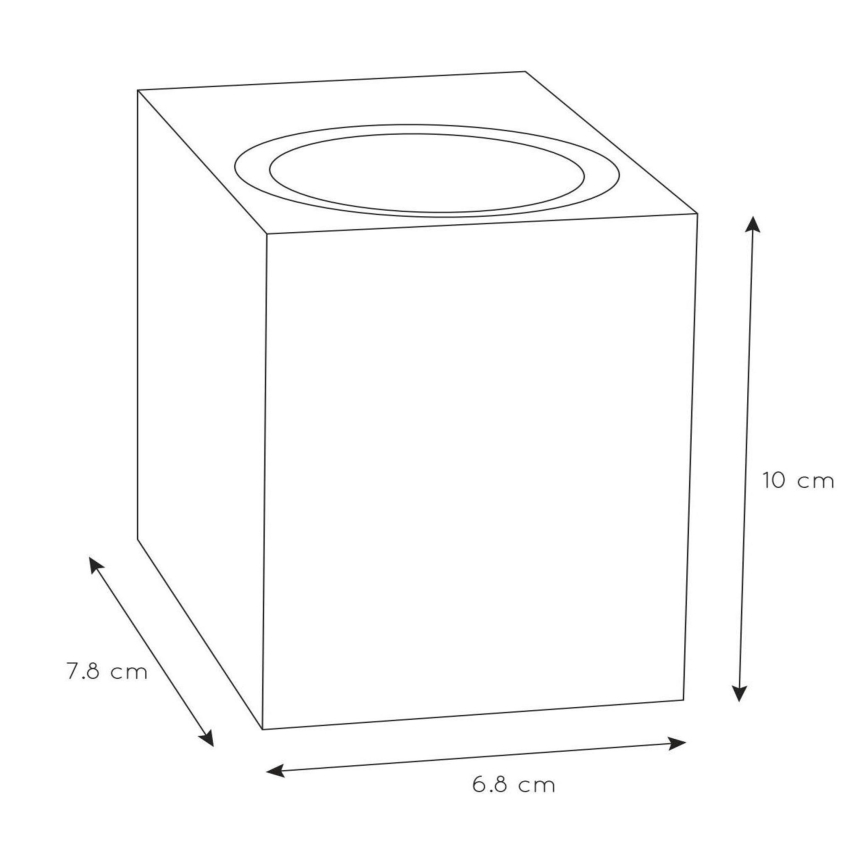 Lucide 69800/01/30 - Vanjska zidna svjetiljka ZARO 1xGU10/35W/230V IP44 crna