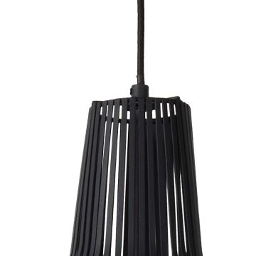 Lucide 78374/65/30 - Viseća svjetiljka MANUELA 1xE27/60W/230V crna 65 cm