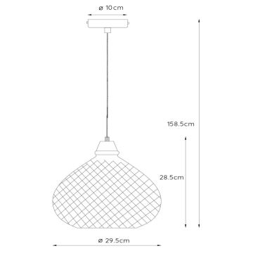 Lucide 78389/29/63 - Luster na sajli GERBEN 1xE27/40W/230V