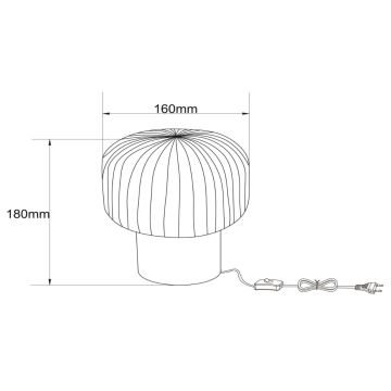 Lucide 78595/01/30 - Stolna lampa JANY 1xE14/25W/230V crna