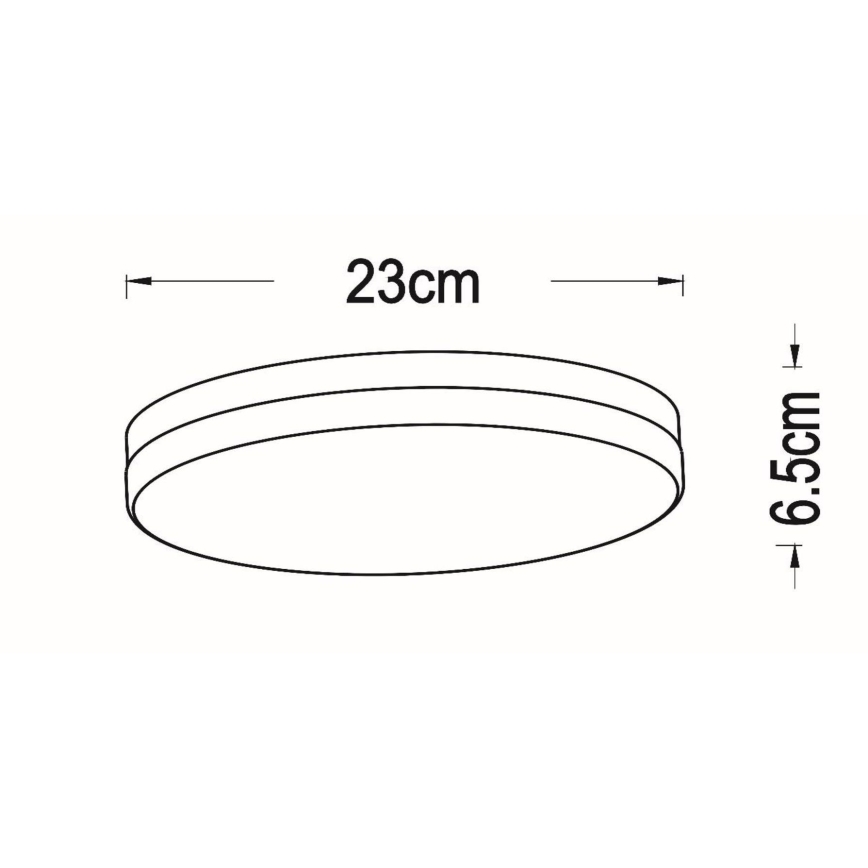 Lucide 79111/24/31 - LED Stropna svjetiljka za kupaonicu sa senzorom BISKIT LED/12W/230V pr. 23 cm IP44 bijela