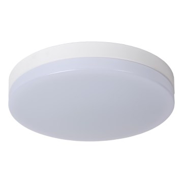 Lucide 79111/36/31 - LED Stropna svjetiljka za kupaonicu sa senzorom BISKIT LED/24W/230V pr. 34,5 cm IP44 bijela