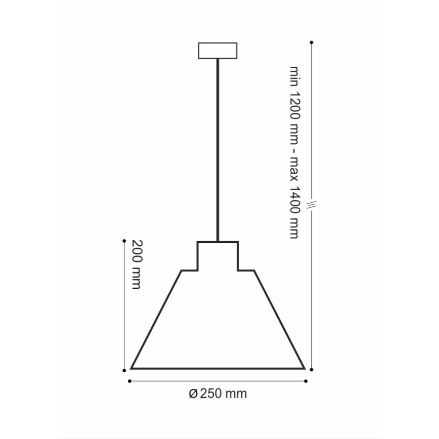 Luster na lancu LOFT 1xE14/40W/230V