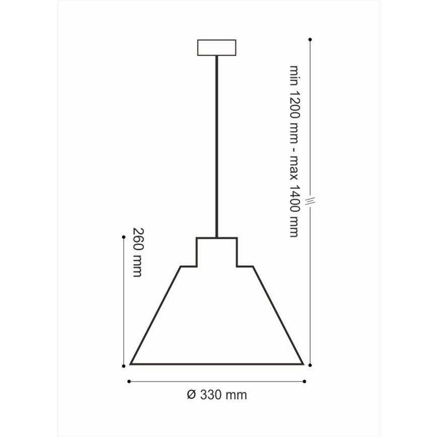 Luster na lancu LOFT 1xE27/60W/230V