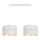 Luster na sajli ALDO 2xE27/60W/230V bijela