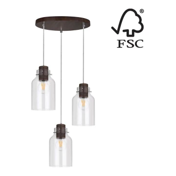 Luster na sajli ALESSANDRO 3xE27/60W/230V – FSC certificirano