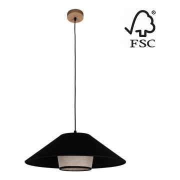 Luster na sajli AMIGO 1xE27/60W/230V hrast – FSC certificirano