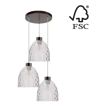 Luster na sajli AURA 3xE27/60W/230V – FSC certificirano