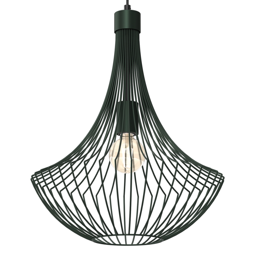 Luster na sajli CESTA 1xE27/60W/230V zelena