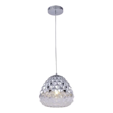 Luster na sajli DIAMOND 1xE27/11W/230V srebrna