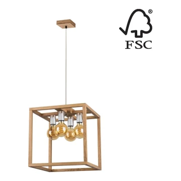 Luster na sajli KAGO 4xE27/60W/230V – FSC certificirano