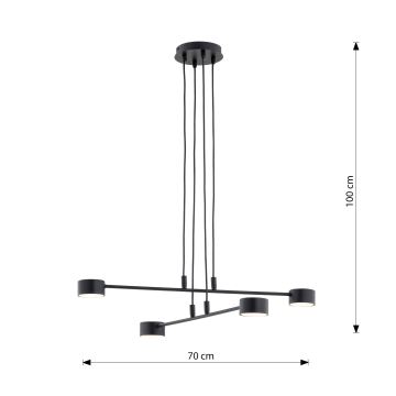 Luster na sajli MODUS 4xGX53/12W/230V crna