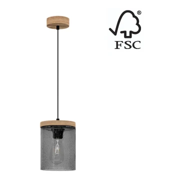 Luster na sajli MONSUN 1xE27/60W/230V bor – FSC certificirano