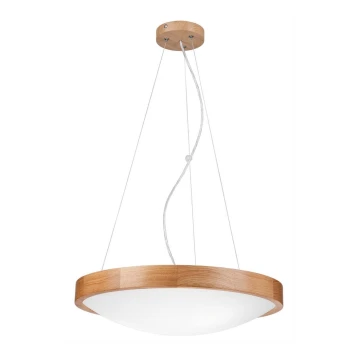 Luster na sajli OAK SLIM 3xE27/60W/230V ø 47 cm hrast