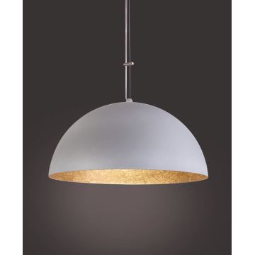 Luster na sajli SFERA 1xE27/60W/230V pr. 50 cm siva/zlatna