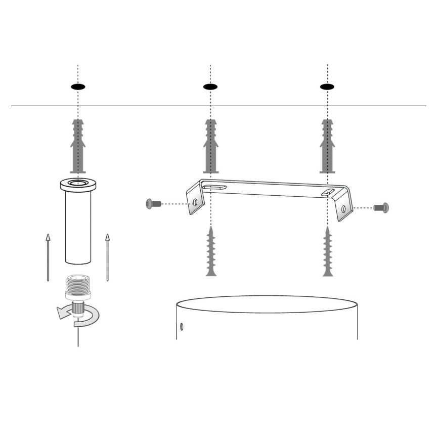 Luster na sajli SILIA 6xG9/12W/230V crna