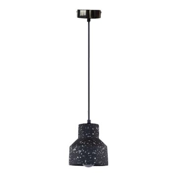 Luster na sajli TERRAZZO 1xE27/60W/230V pr. 12 cm crna