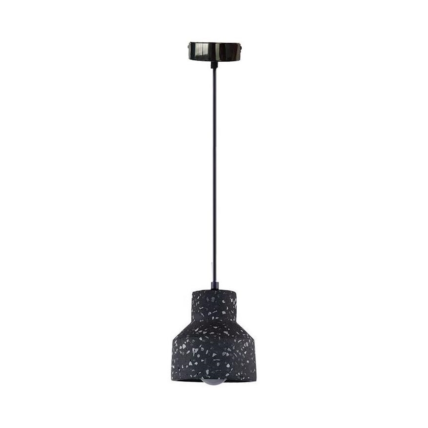 Luster na sajli TERRAZZO 1xE27/60W/230V pr. 12 cm crna