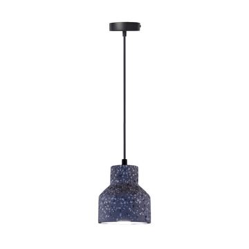 Luster na sajli TERRAZZO 1xE27/60W/230V pr. 12 cm crna