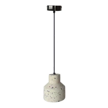 Luster na sajli TERRAZZO 1xE27/60W/230V pr. 12 cm krem