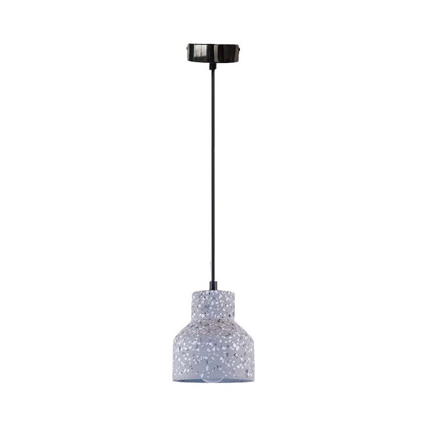 Luster na sajli TERRAZZO 1xE27/60W/230V pr. 12 cm siva