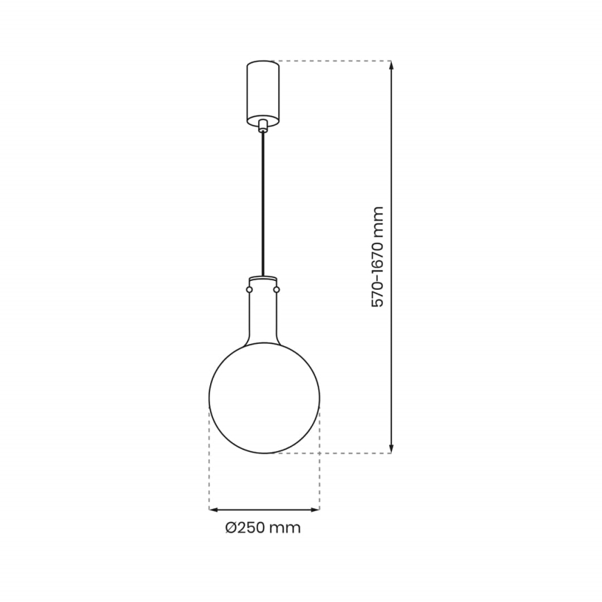 Luster na sajli TORONTO 1xGU10/8W/230V siva