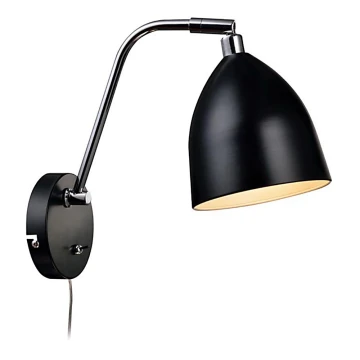 Markslöjd 105027 - Zidna svjetiljka HAMINA 1xE27/40W/230V crna