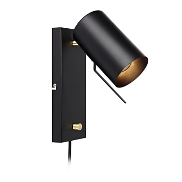 Markslöjd 106587 - Zidna svjetiljka za prigušivanje CARRIE 1xGU10/35W/230V crna