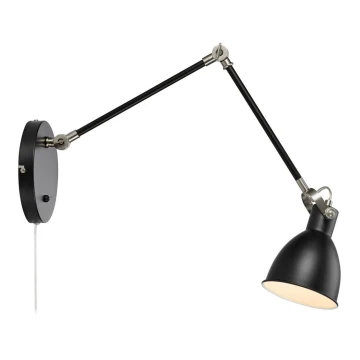 Markslöjd 108250 - Zidna lampa HOUSE 1xE14/40W/230V crna