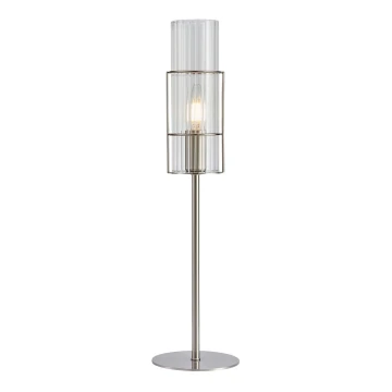 Markslöjd 108557 - Stolna lampa TUBO 1xE14/40W/230V 50 cm sjajni krom/prozirna