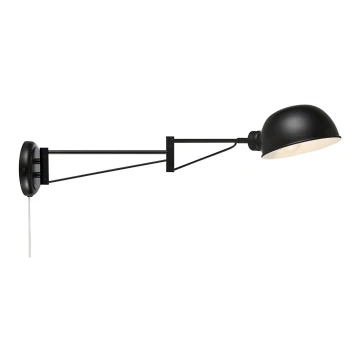 Markslöjd 108587 - Zidna lampa PORTLAND 1xE27/40W/230V crna