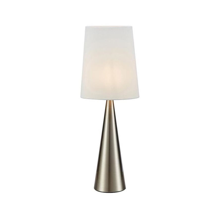 Markslöjd 108624 - Stolna lampa CONUS 1xE14/40W/230V bijela/mat krom