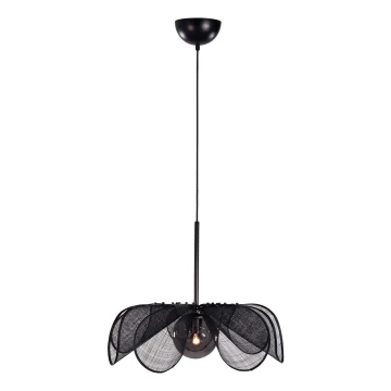 Markslöjd 108660 - Luster na sajli STYRKA 1xE27/40W/230V pr. 63 cm crna