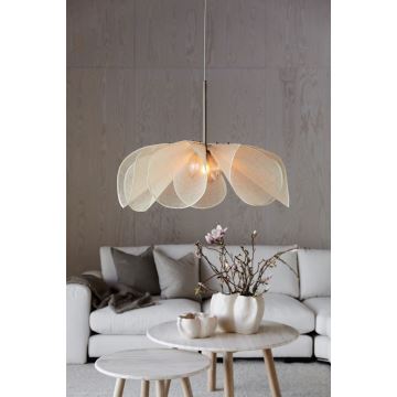 Markslöjd 108661 - Luster na sajli STYRKA 1xE27/40W/230V pr. 75 cm bež