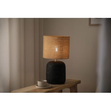 Markslöjd 108684 - Stolna lampa MONTAGNA 1xE14/40W/230V 45 cm bež/crna