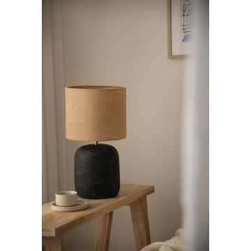 Markslöjd 108684 - Stolna lampa MONTAGNA 1xE14/40W/230V 45 cm bež/crna